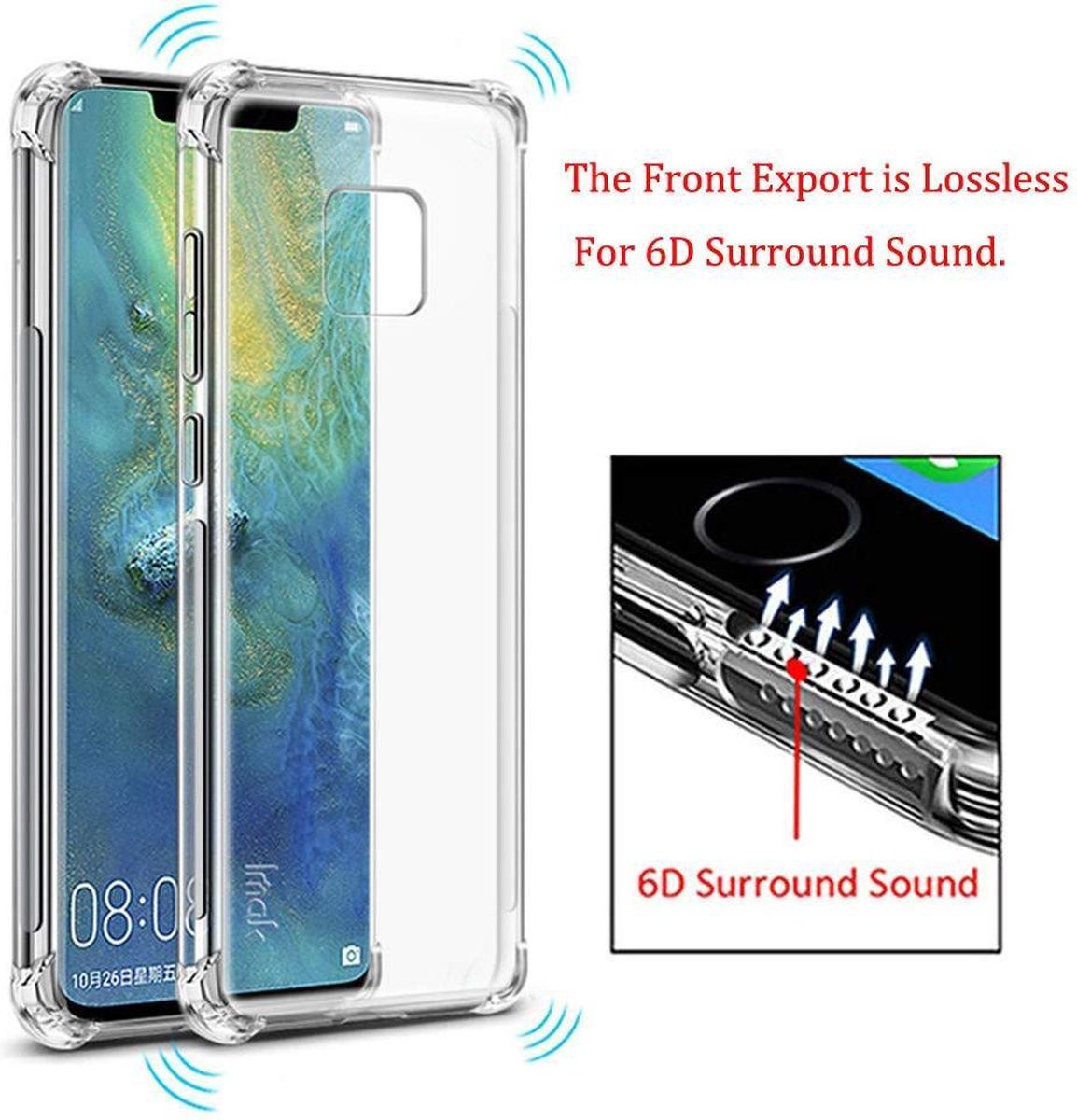 Shock Proof case hoesje voor Huawei Mate 20 Lite - Transparant