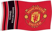 Drapeau Manchester United à rayures 152 x 91 cm