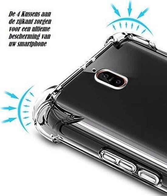 DrPhone Nokia 2.1 TPU Case - Siliconen Shock Bumper de cas avec -Backcover renforcé bords pour une protection supplémentaire