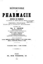 Repertoire de pharmacie