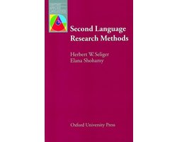 Second Language Research Methods