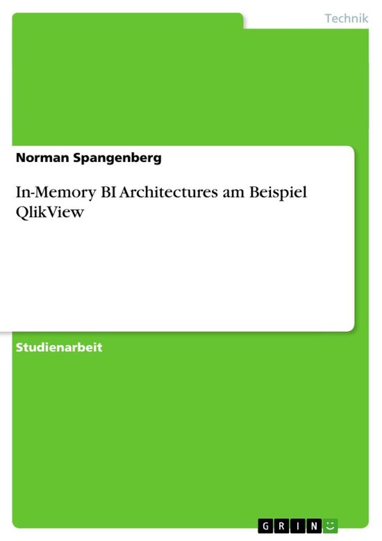 In-Memory BI Architectures am Beispiel QlikView - cover