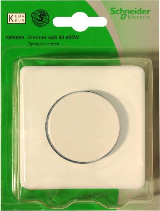 SCHNEIDER ELECTRIC Dimmer opbouw 40-400W Creme