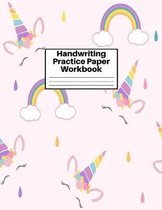 Handwriting Practice Paper Workbook