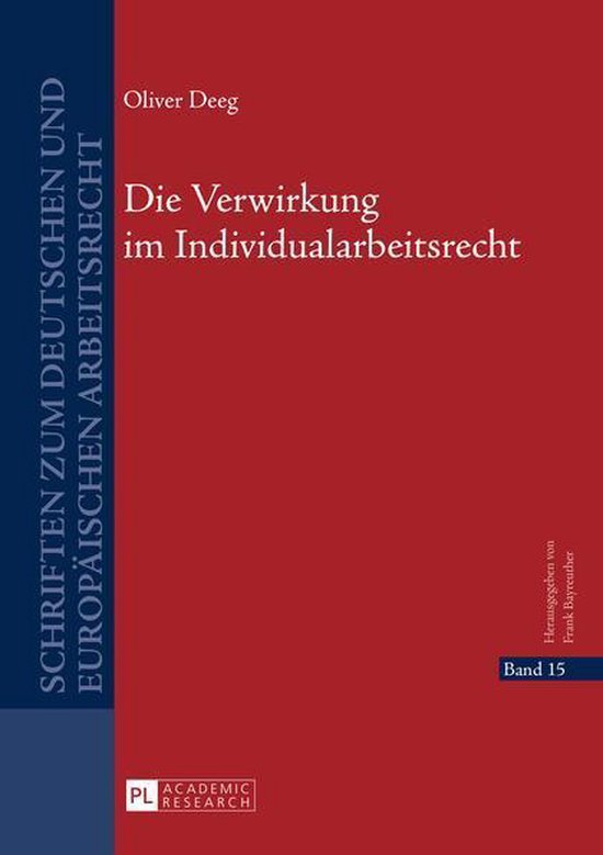 Schriften zum deutschen und europaeischen Arbeitsrecht 15 -  ... - cover