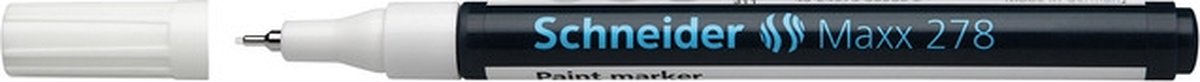 lakmarker Schneider Maxx 278 0,8mm wit doos met 10 stuks