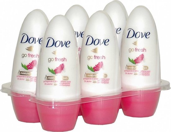 Dove Deo Roller Go Fresh Granaatappel - Voordeelverpakking 6 Stuks