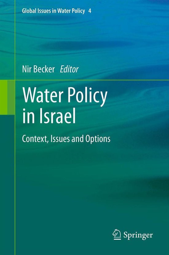 Global Issues in Water Policy - Water Policy in Israel - cover