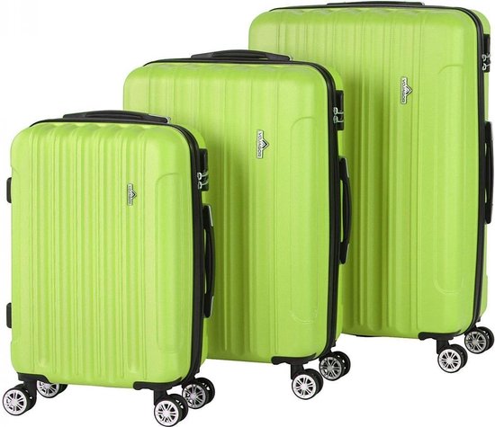 Royalty Line Kofferset 3 delig met wielen en cijferslot - handbagage