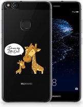 Huawei P10 Lite Uniek TPU Hoesje Giraffe