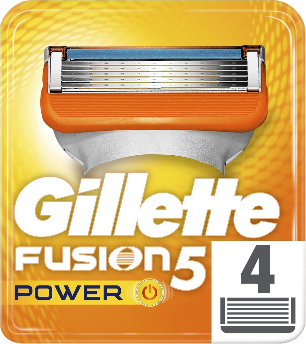 Gillette Fusion5 Power Scheermesjes Mannen - 4 stuks - Gillette