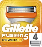 Gillette Fusion5 Power Scheermesjes Mannen - 4 stuks