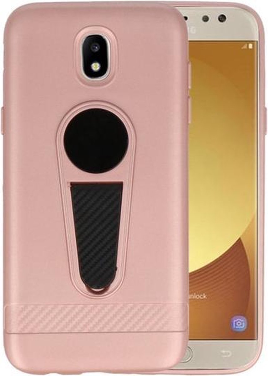 Roze Magneet Stand Case hoesje voor Samsung Galaxy J5 2017