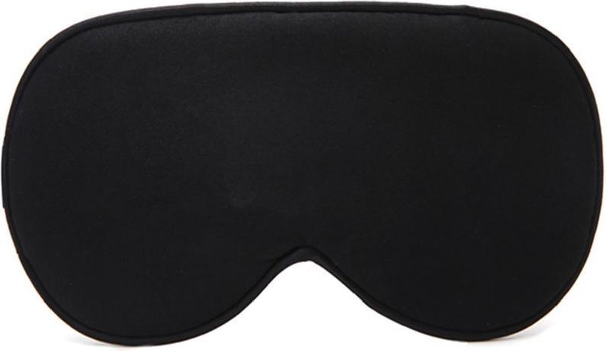 Bol.com KELERINO. Zijden Slaapmasker - Verstelbaar - Mannen / Vrouwen - Nacht - Zwart aanbieding