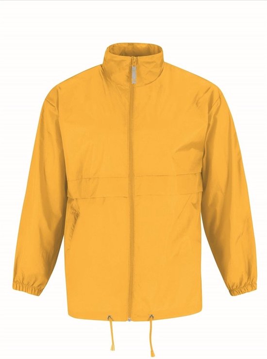 Heren regenkleding - Sirocco windjas/regenjas in het zonnebloemgeel - volwassenen S (48) oker geel