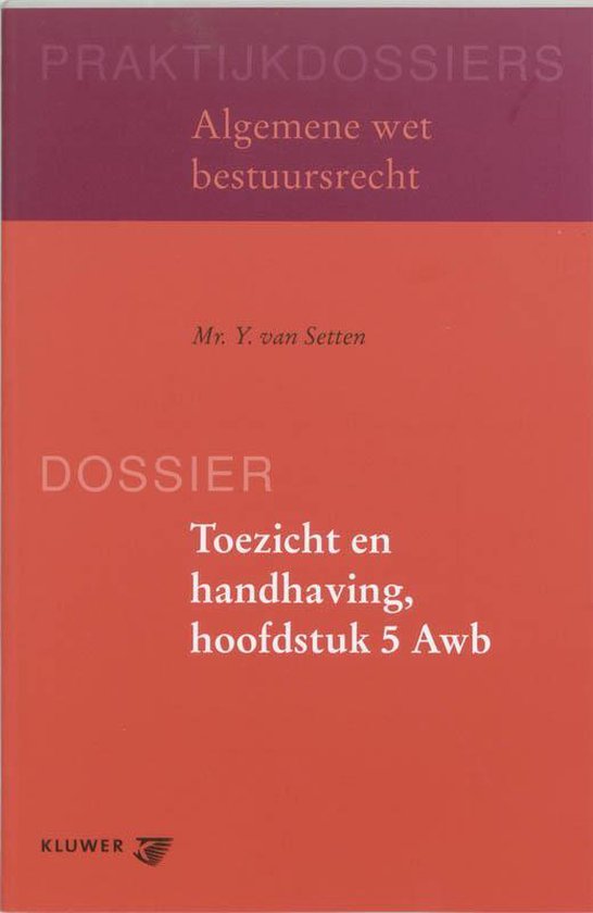 Toezicht en handhaving, hoofdstuk 5 Awb - cover