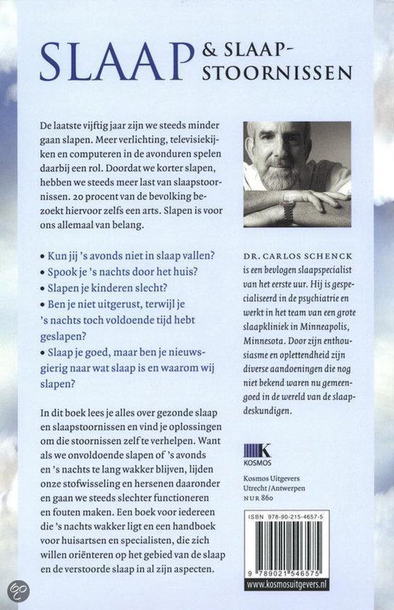 Slaap & Slaapstoornissen - back cover