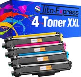 PlatinumSerie 4x toner cartridge alternatief voor Brother TN243 TN247