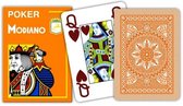 Modiano poker speelkaarten oranje 4 index
