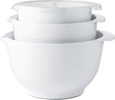 Rosti Margrethe beslagkom set - 1.5, 2.0, 3.0 liter en deksels - wit