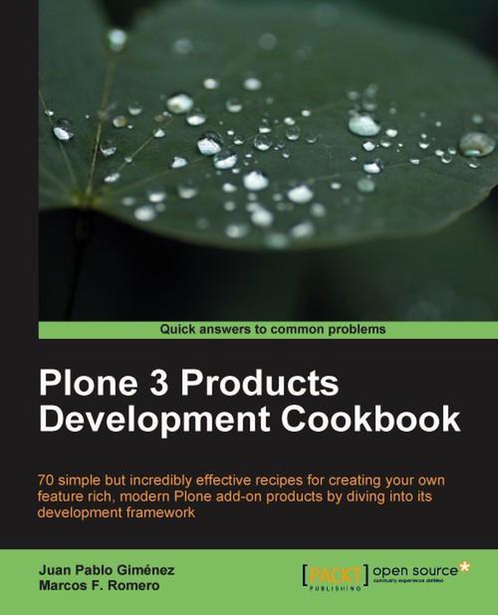Plone 3 Products Development Cookbook