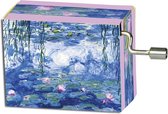 Muziekdoosje kunstenaars Monet Waterlelies met melodie van Tschaikowsky Flower Waltz