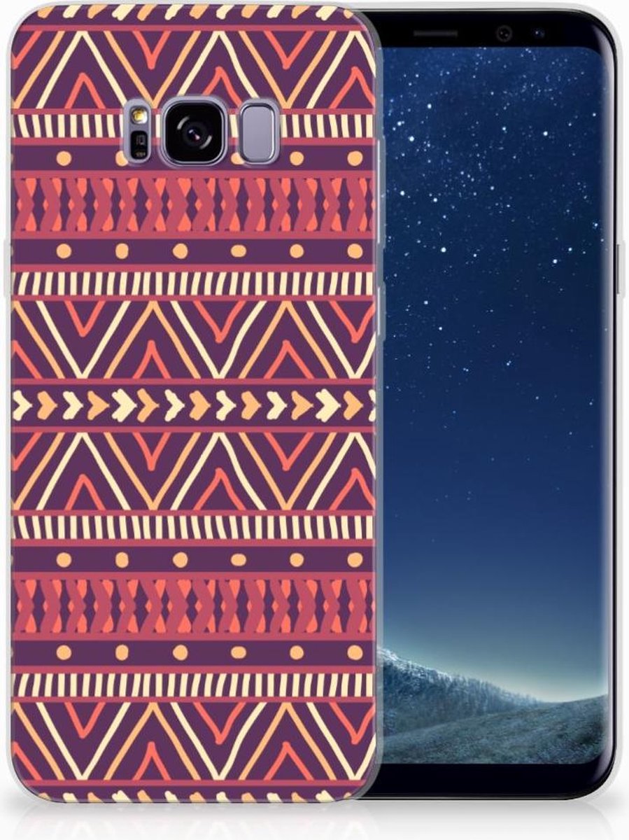 Samsung Galaxy S8 Plus TPU bumper Aztec Paars