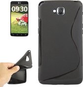 LG G Pro Lite Silicone Case s-style hoesje Zwart