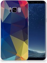Samsung Galaxy S8+ TPU siliconen Hoesje Polygon Dark