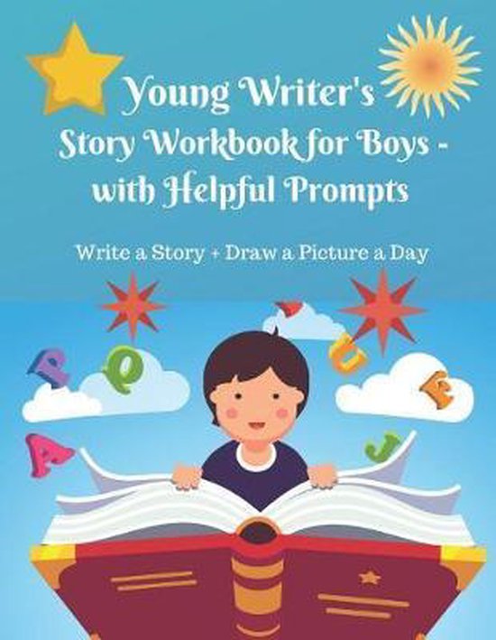 Young Writer's Story Work Book for Boys - with Helpful Promp ... - cover