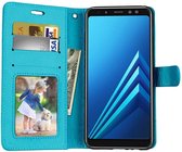 Samsung Galaxy J6 2018 portemonnee hoesje - Turquise