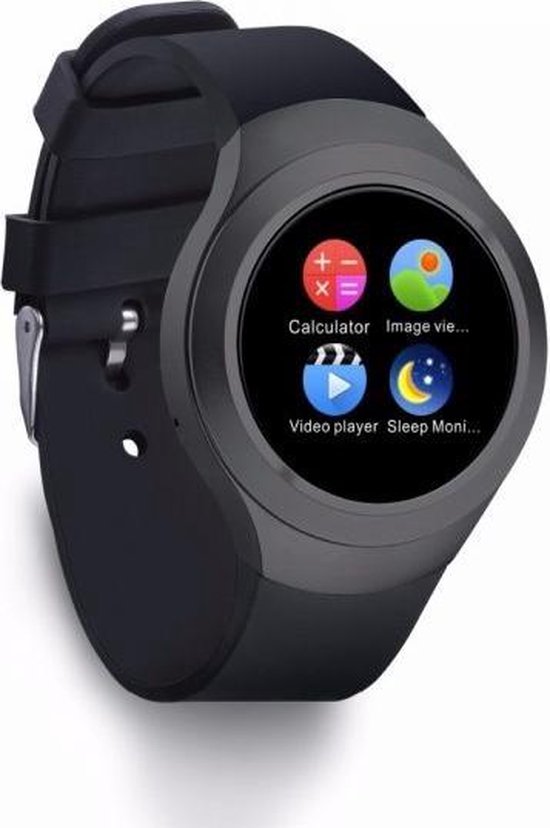Smart Watch Android/IOS DexTime Black/Black bol