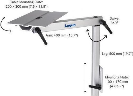 730mm Opvouwbare Tafelpoot, RV Tafelbeugel Afneembare Tafelpoot Aluminiumlegering voor RV Trailer Camper Caravan Wandmontage Bureau