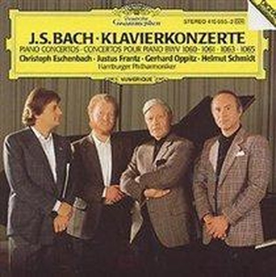 Christoph Eschenbach, Justus Frantz, Gerhard Oppit - Bach, J.S.: Piano Concertos Bwv 1060, 1061, 1063 & (CD)