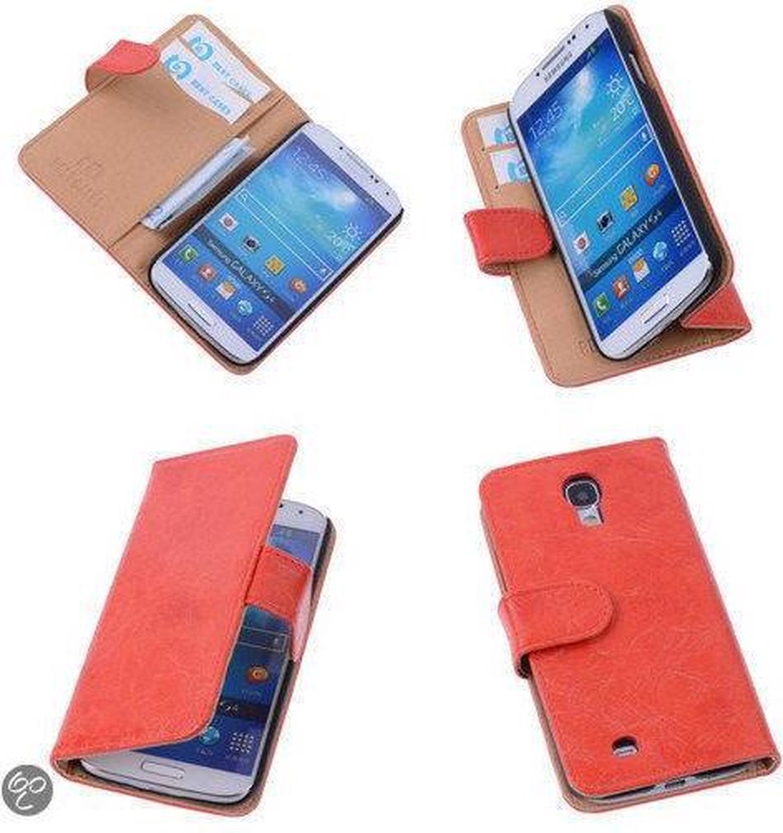 Bestcases Vintage Oranje Book Cover Samsung Galaxy S4 i9500