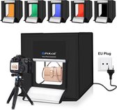 Puluz Professionele Foto Studio Box met LED verlichting 40 x 40 x 40 cm - Inclusief LED verlichting en 6 kleuren achtergronden