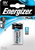 Energizer Max Plus, Batterie à usage unique, 9V, 1 pièce(s), Blister