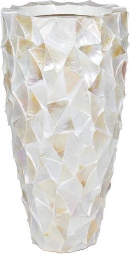 Vase coquillage - Nacre crème