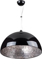 Hanglamp Cupula spiegel Ø60cm - zwart / zilver - 60w E27