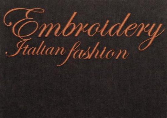 Embroidery Italian Fashion - cover