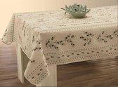 Tafelkleed anti-vlek Olivettes ecru - 240 x 150cm
