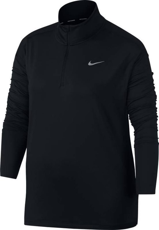 Nike Element Top Half Zip Sporttrui Dames - Black/(Reflective Silv) |  bol.com