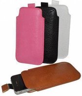 Lg F90 hoesje, Luxe PU Leren Sleeve, zwart , merk i12Cover