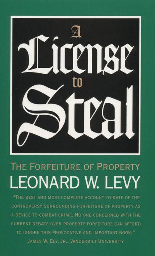 A License to Steal - cover