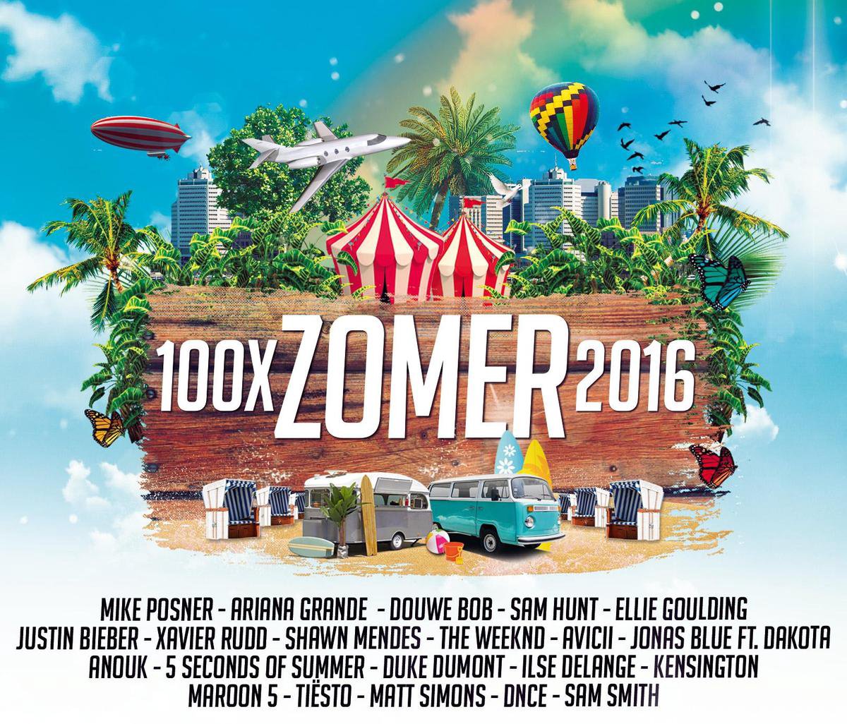wetenschappelijk opleggen Haat 100X Zomer 2016, various artists | CD (album) | Muziek | bol.com