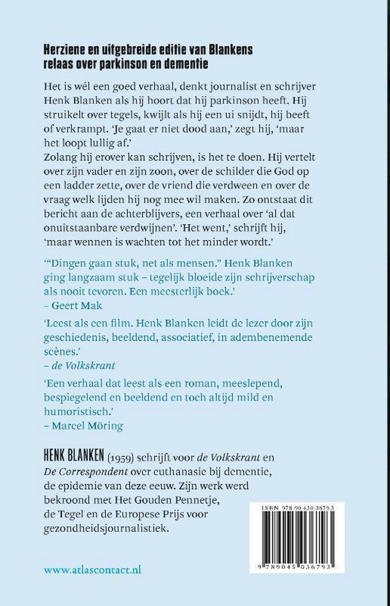 Je gaat er niet dood aan - back cover