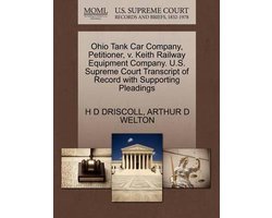 Ohio Tank Car Company, Petitioner, V. Keith Railway Equipment Company. U.S. Supreme Court Transcript of Record with Supporting Pleadings