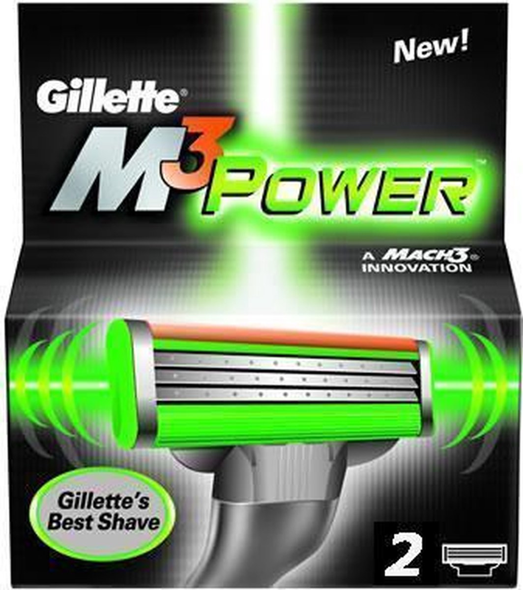 Бритвенные кассеты Gillette mach-3 Power 2шт (32483) 1уп (3014260324834)