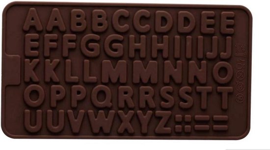 Mam Vaccineren bevolking Chocoladevorm mal alfabet letters siliconen vorm voor ijsblokjes chocolade  fondant -... | bol.com