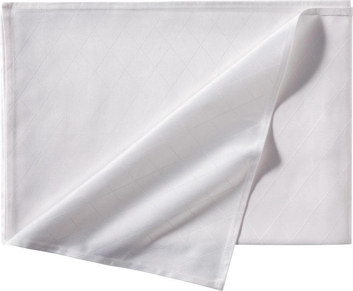 DDDDD Rhombus - Katoen - Tafelkleed - 150x250 cm - White